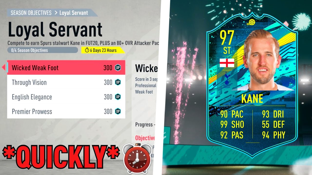 HOW TO COMPLETE 97 MOMENTS LOYAL SERVANT HARRY KANE QUICKLY! - FIFA 20 Ultimate Team