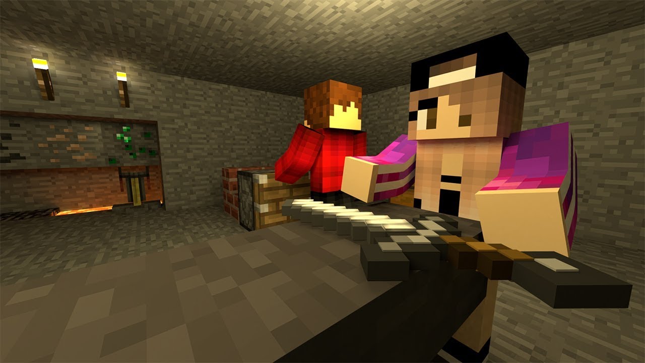 VERSTECKTE UNTERGRUNDBASIS BAUEN mit NINA + KAAN! Haus unter der Erde bauen bei Minecraft