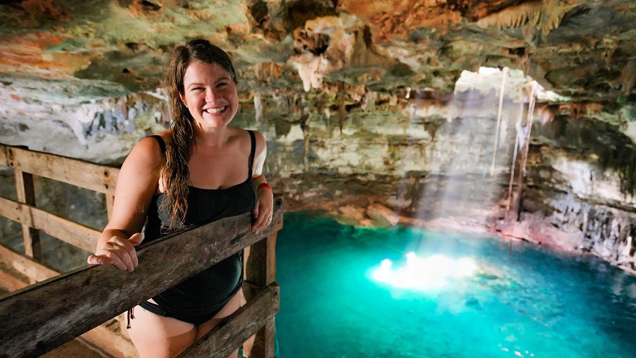 WE SWIM IN 3 UNDERGROUND SINKHOLES