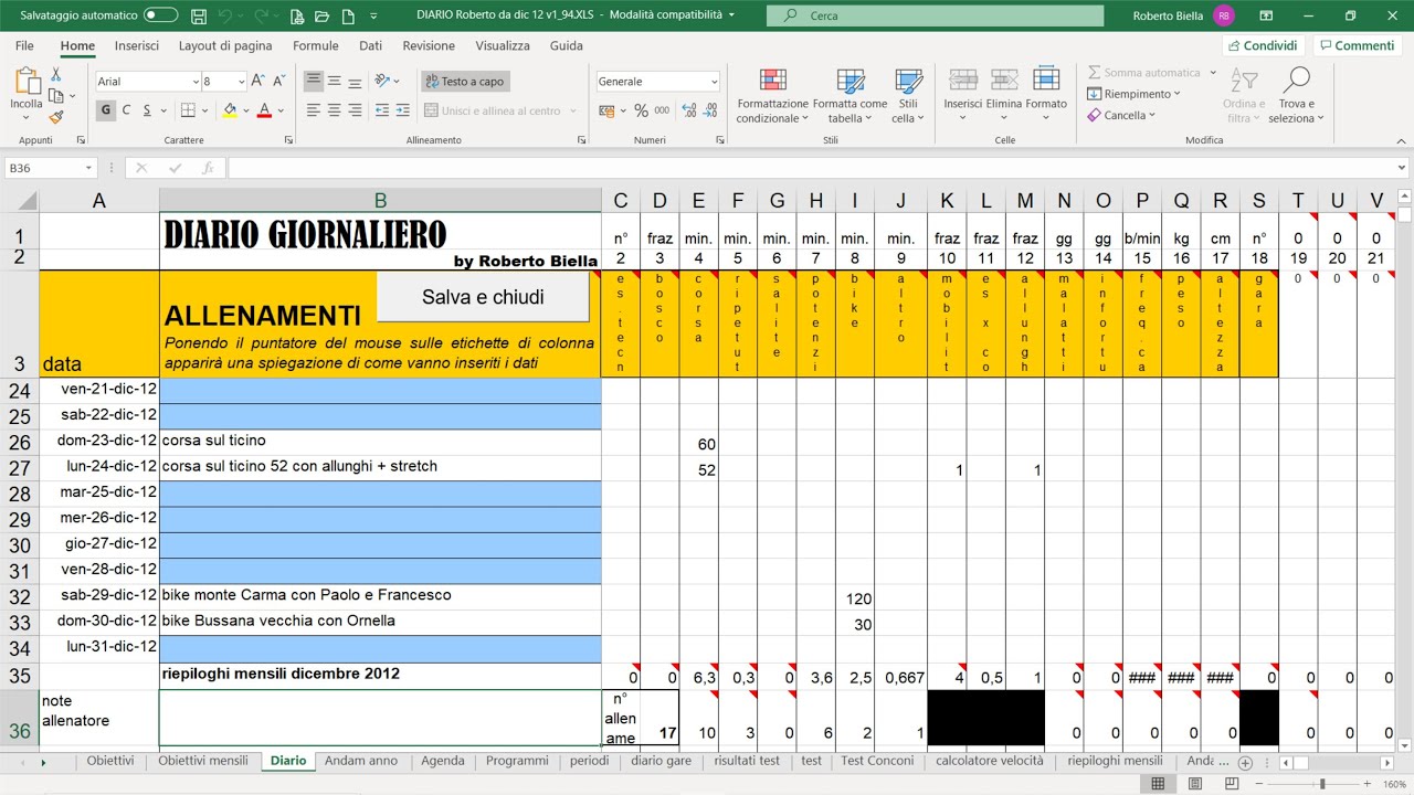 Uso del diario elettronico Biella part 1 per mobile