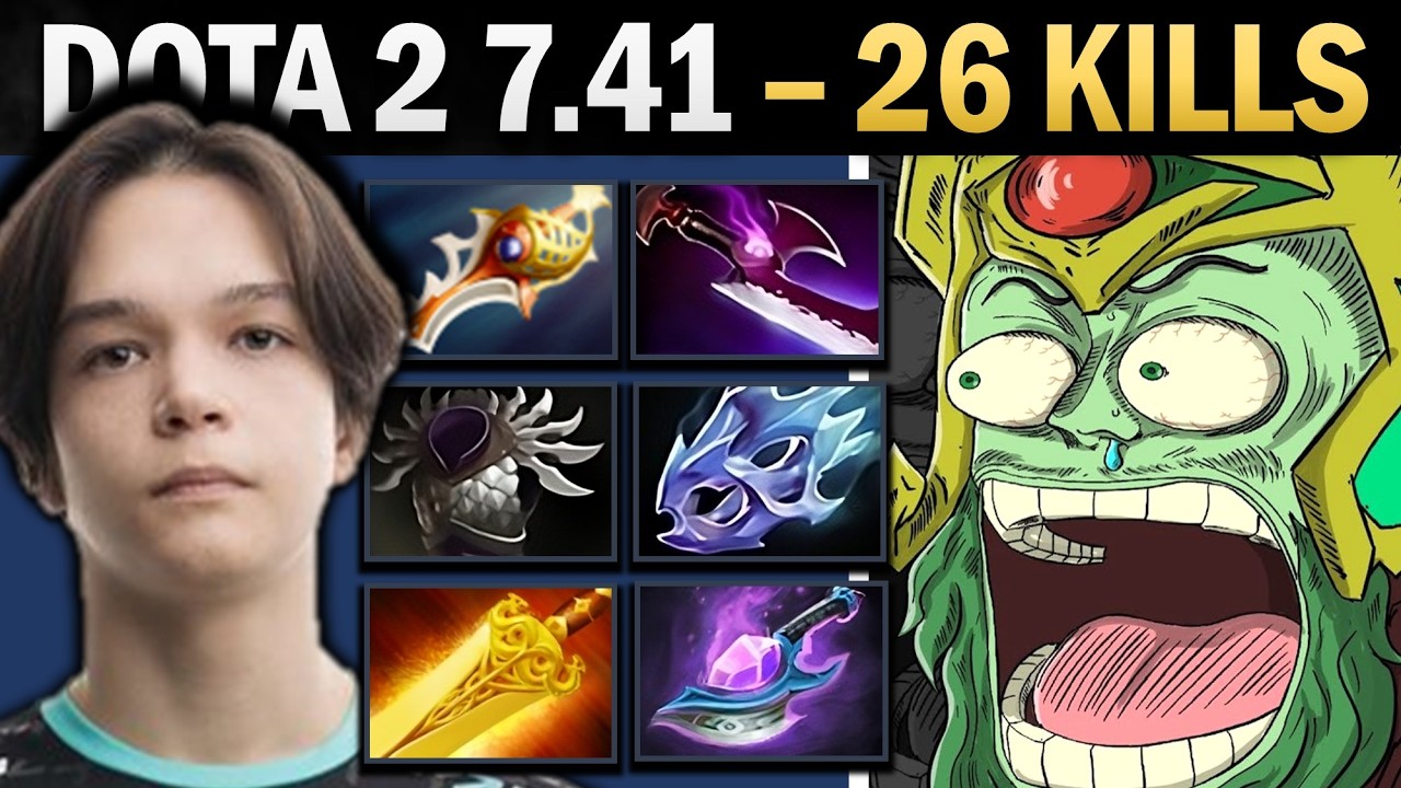 Wraith King Dota 2 7.41 with 26 Kills and Arcane - Dota 2 Gameplay