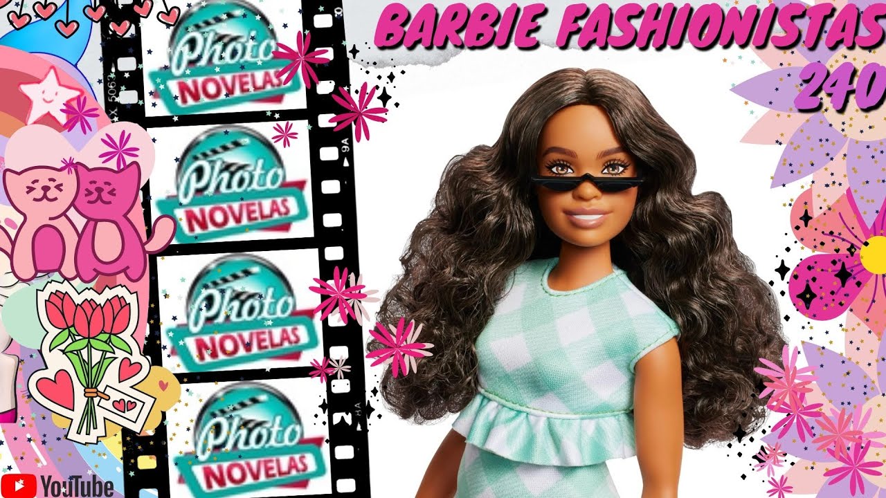 💚 BARBIE FASHIONISTAS 240, curvy de rosto novo e cabelos enrolados + TOUR em loja [Unbox e Review]