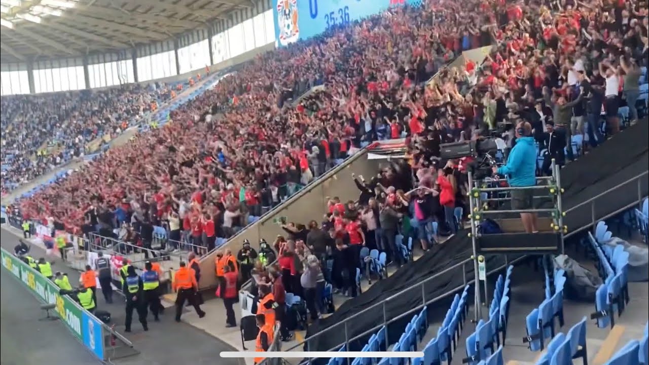 Coventry City vs Nottm Forest fans, Aug 2021 - last minute winner