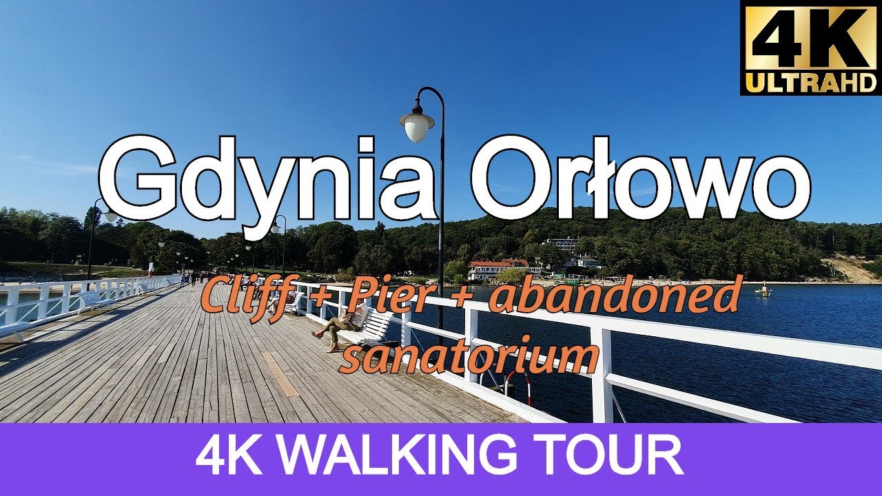Orłowo Gdynia - 4K Poland walking tour