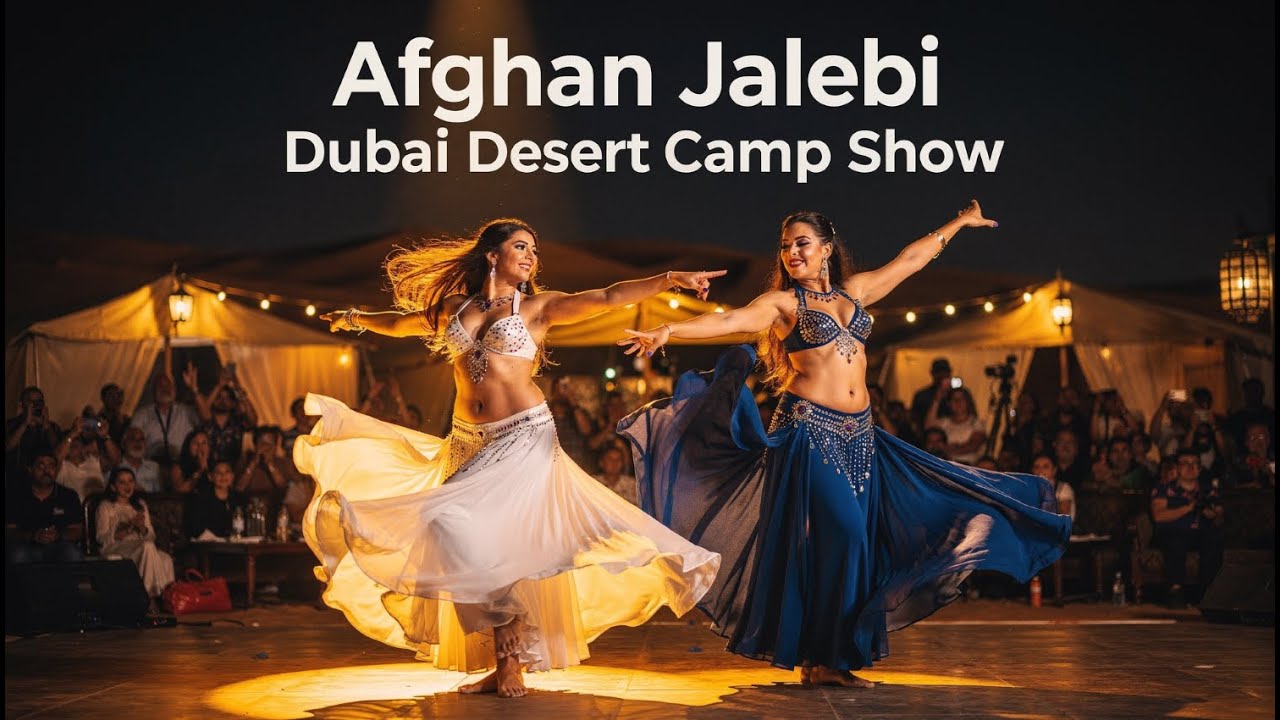 Afghan Jalebi Belly Dance | Dubai Desert Safari Camp | Full Energy Performance