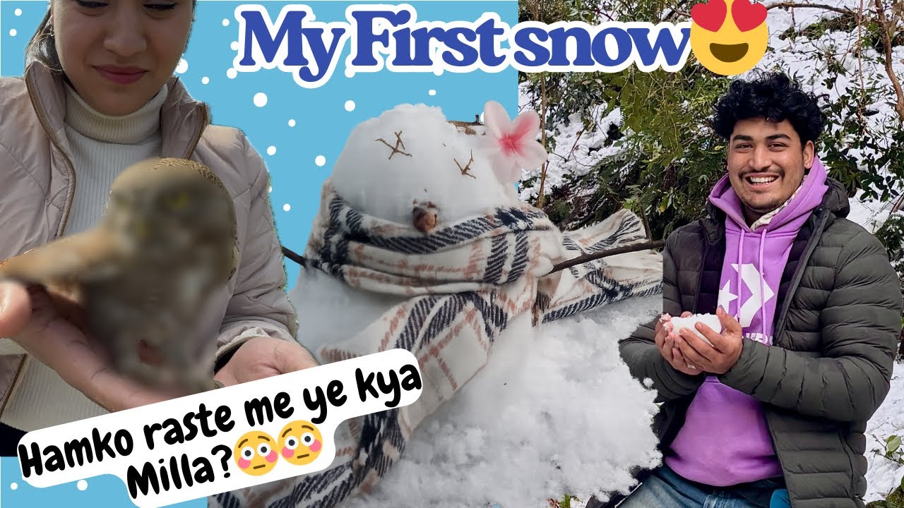My First Snow 😍 | Chakrata Uttarakhand |Hamko raste me Milla koi 😳😳 #firstsnow #chakrata2026 