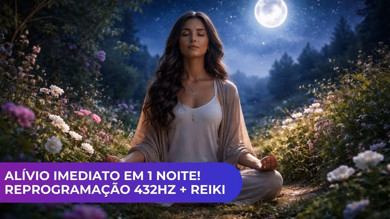 🌙 Uma Noite para Soltar Pesos e Limitações e Mudar Por Dentro | Você Merece Paz | Com Reiki + 432Hz.