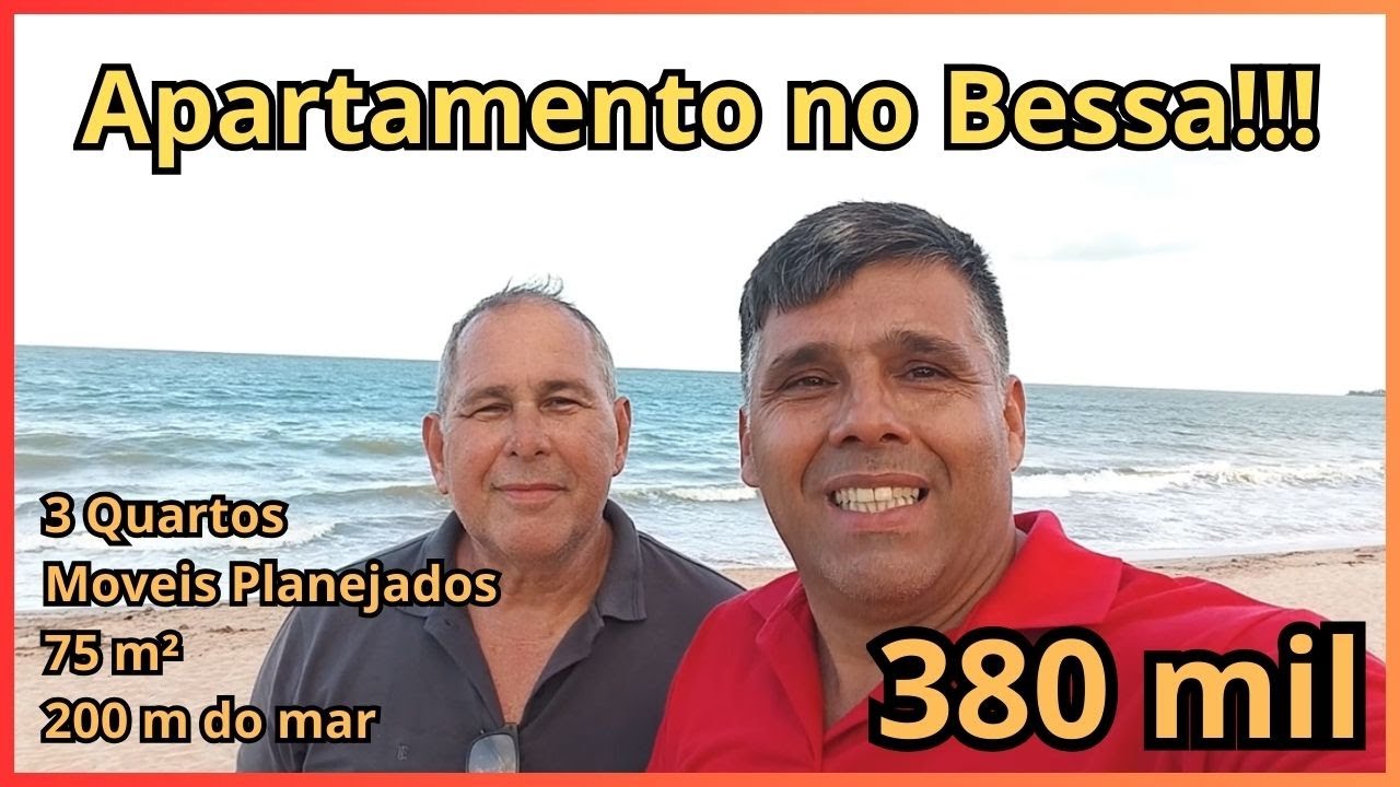 🏖️ Apartamento à Venda no Bessa – 75m² – 3 Quartos – 200m do Mar