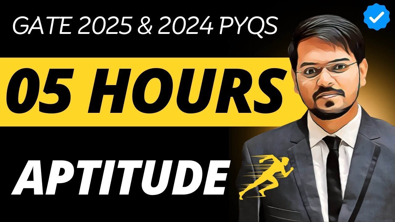 GATE 2026 : [05 Hours] Marathon on APTITUDE - GATE PYQs with Tricks