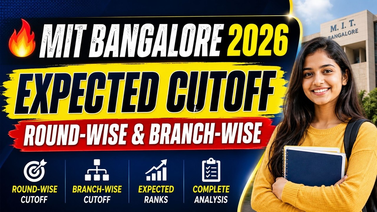 🔥 MIT Bangalore MET 2026 Expected Cutoff | Round Wise & Branch Wise Closing Ranks #mitmanipal