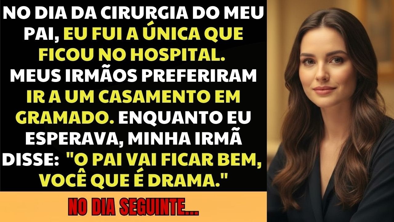No Dia Da Cirurgia Do Meu Pai, Só Eu Fui Ao Hospital — Meus Irmãos Estavam Num Casamento Em Gramado