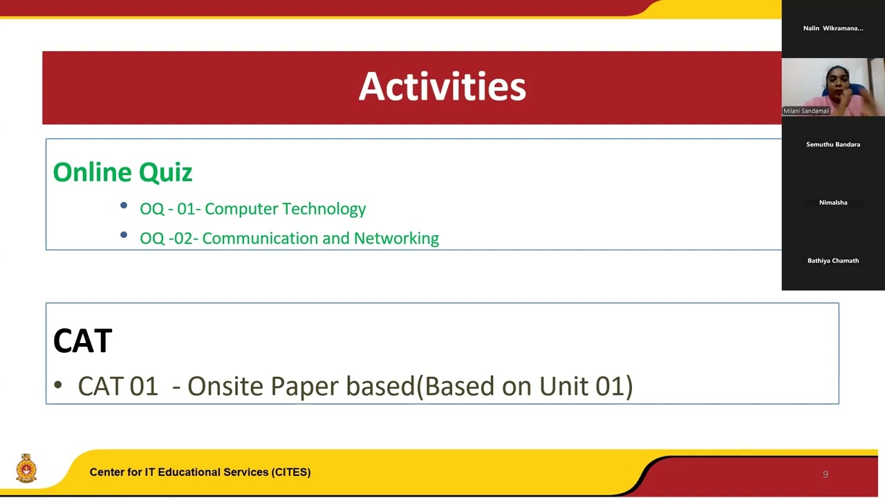 BSE 2025/26 : Intro to First Year Subjects : EEI3273 Communications and Computer Technology