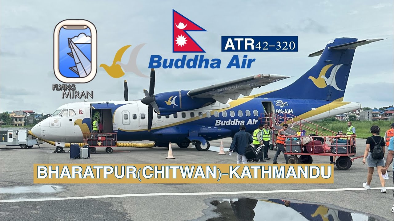First time in  ATR 42-320| Buddha Air 🇳🇵 | Chitwan To Kathmandu by Plane