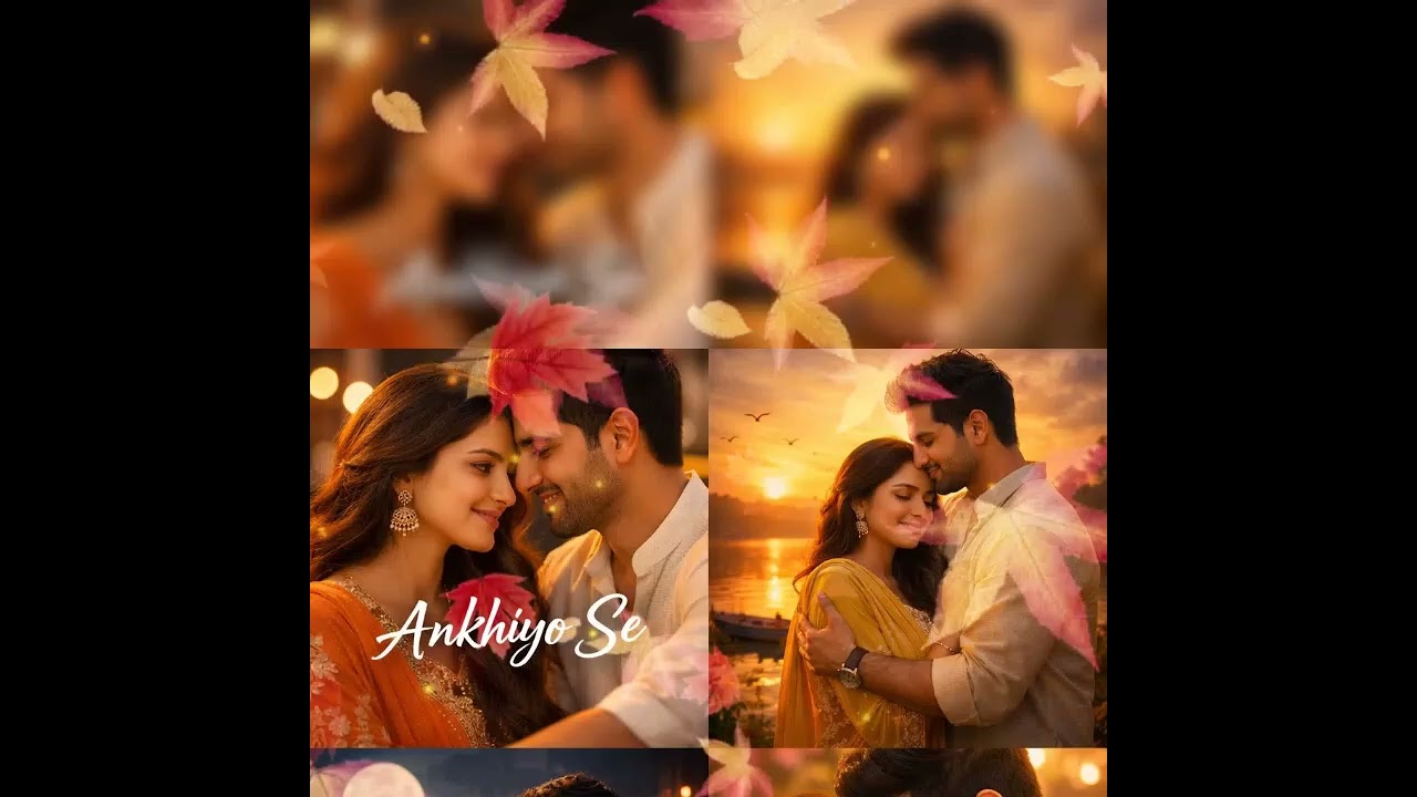 Ankhiyon Se 🎀♥️ | Romantic Hindi Love Song | New Couple Theme | Heart Touching Vibes