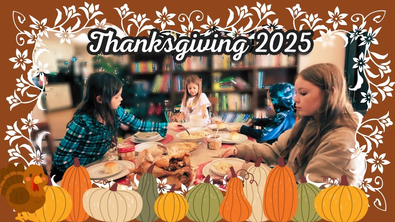 🦃 Уютный День благодарения в жизни | Семья из 7 человек