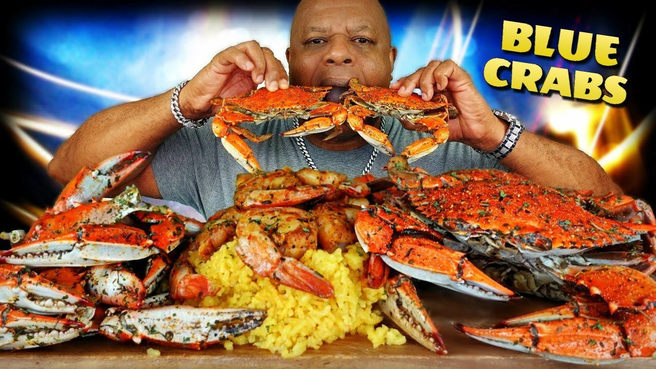 Mouth- Watering Blue Crabs Mukbang!
