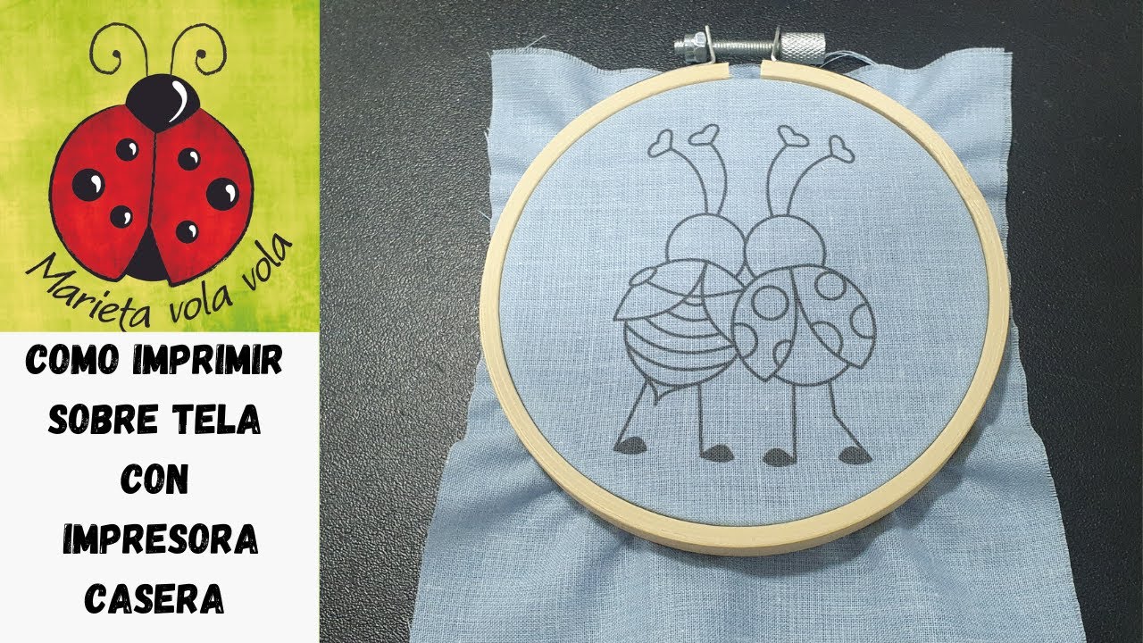 Cómo imprimir sobre tela con impresora casera.