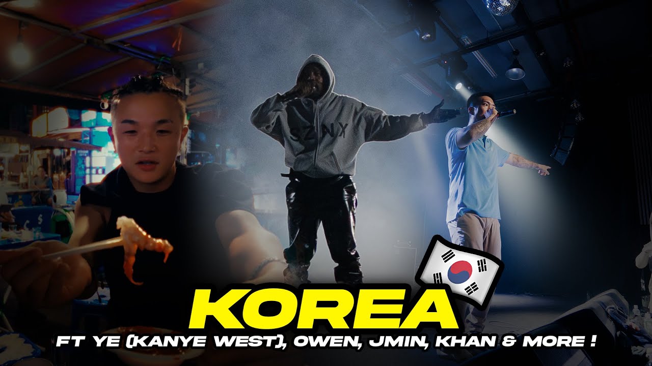 Korea vlog #2 🇰🇷🎤 Ft Ye [Kanye west], owen, JMIN, Khan & more!