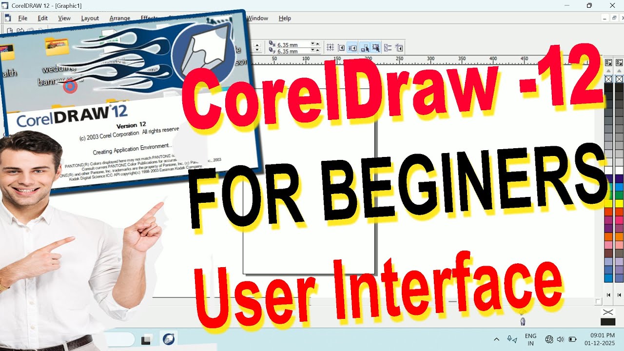 CorelDRAW 12 For Beginners - User Interface Tutorial in 10 Minutes!