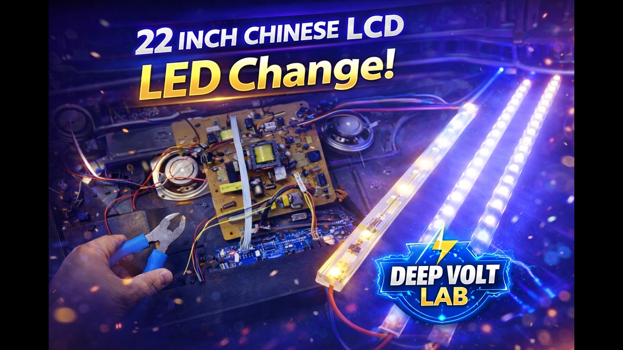 22 Inch LCD Backlight Problem Fix  LED Strip Replacement#ledbacklight
