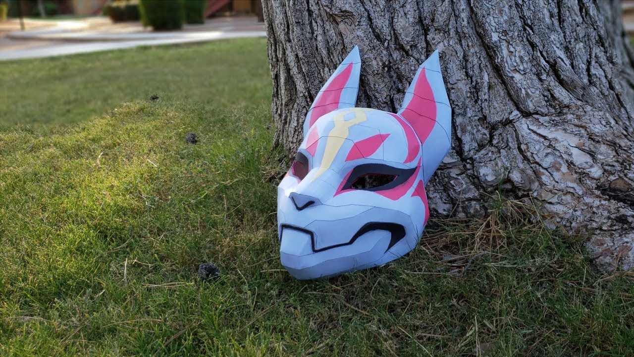 Fortnite Papercraft : Life size Drift mask Tutorial