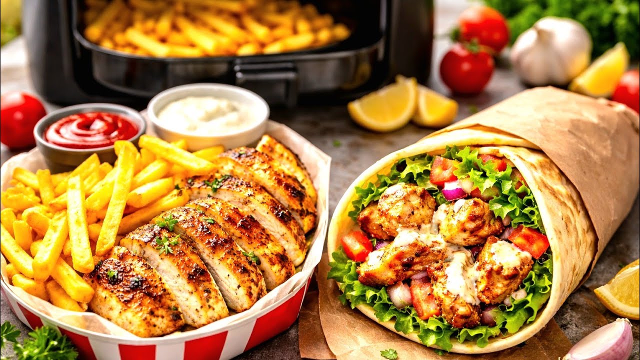 Two Easy Meals from Chicken and Potatoes in the Air Fryer