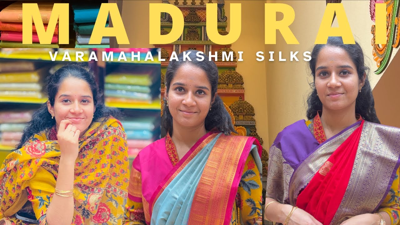 Madurai Kanchipuram Varamahalakshmi silks saree shopping vlog🛍️|krr-chn travel vlog #vlog #saree