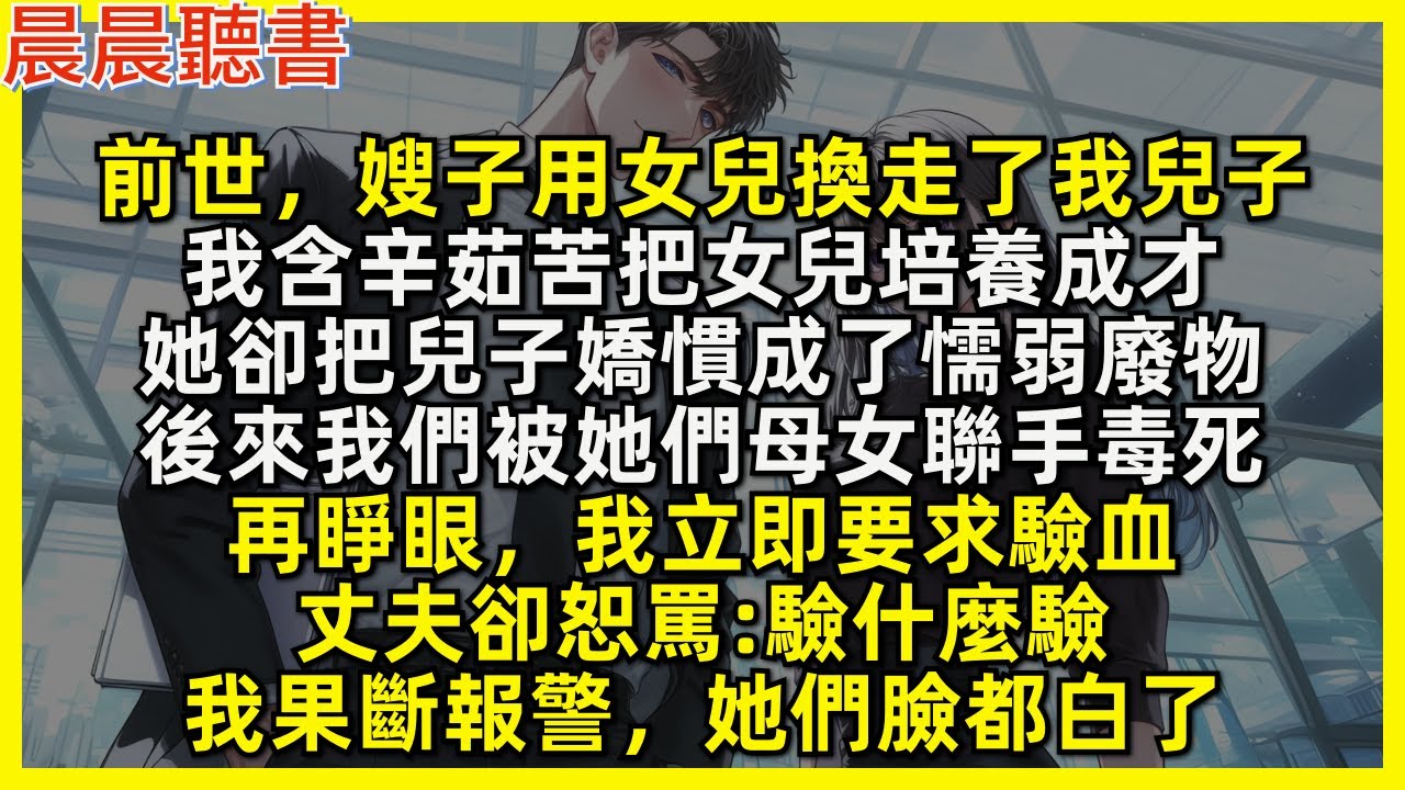 再睜眼，我立即要求給孩子驗血，丈夫卻恕罵驗什麼驗，我果斷報警，她們臉都白了。前世，嫂子用女兒換走了我兒子，我含辛茹苦把女兒培養成才，她卻把兒子嬌慣成了懦弱廢物，後來我們被她們母女聯手毒死