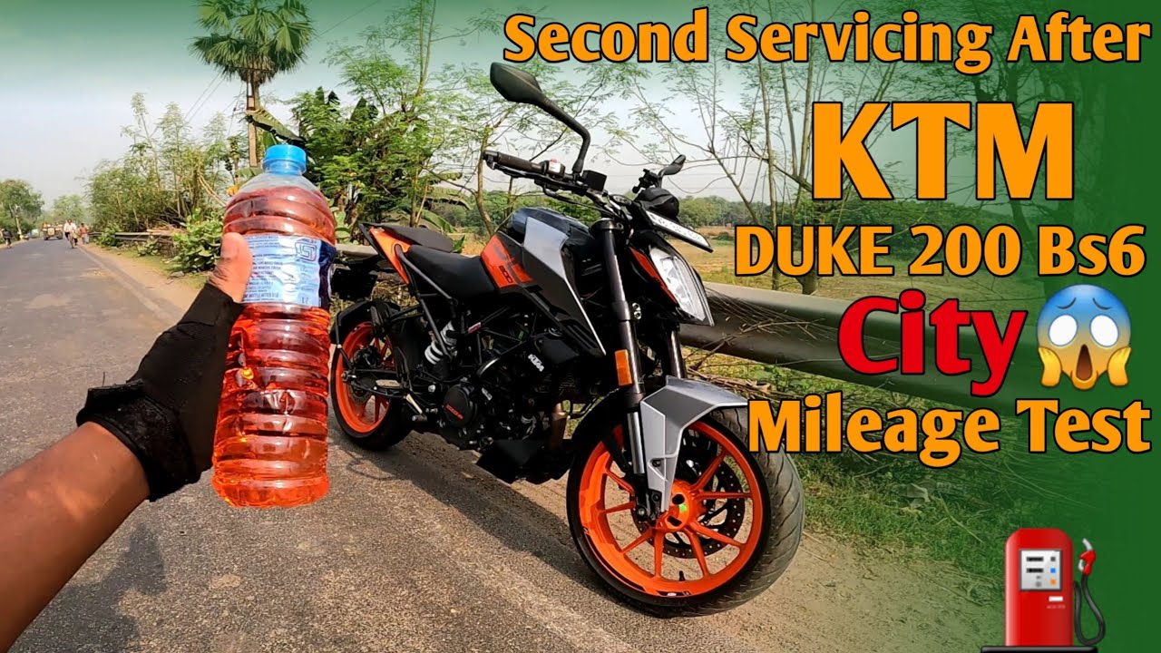 Ktm Duke 200 Bs6 City Mileage Test⛽ | KTM Duke 200 Second Servicing Mileage Test | Prio Rider