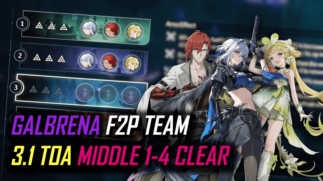 WUWA 3.1 TOA | Galbrena F2P Team | Tower of Adversity | Wuthering Waves