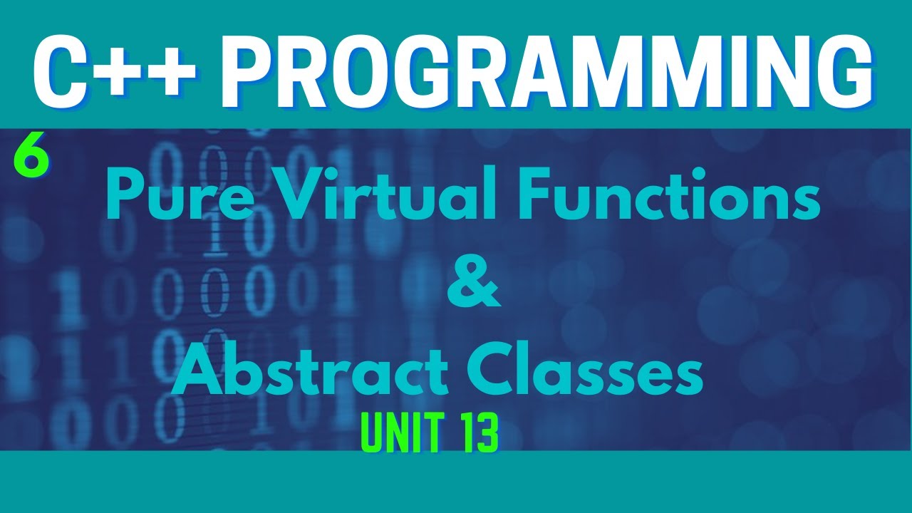 Pure Virtual Functions and Abstract Classes in C++(Urdu/Hindi)