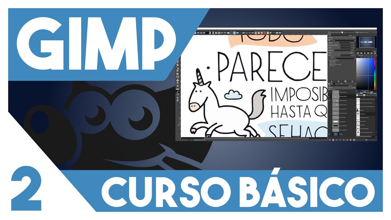 GIMP Curso BÁSICO  ▶▶  2. Abrir, guardar y exportar imágenes