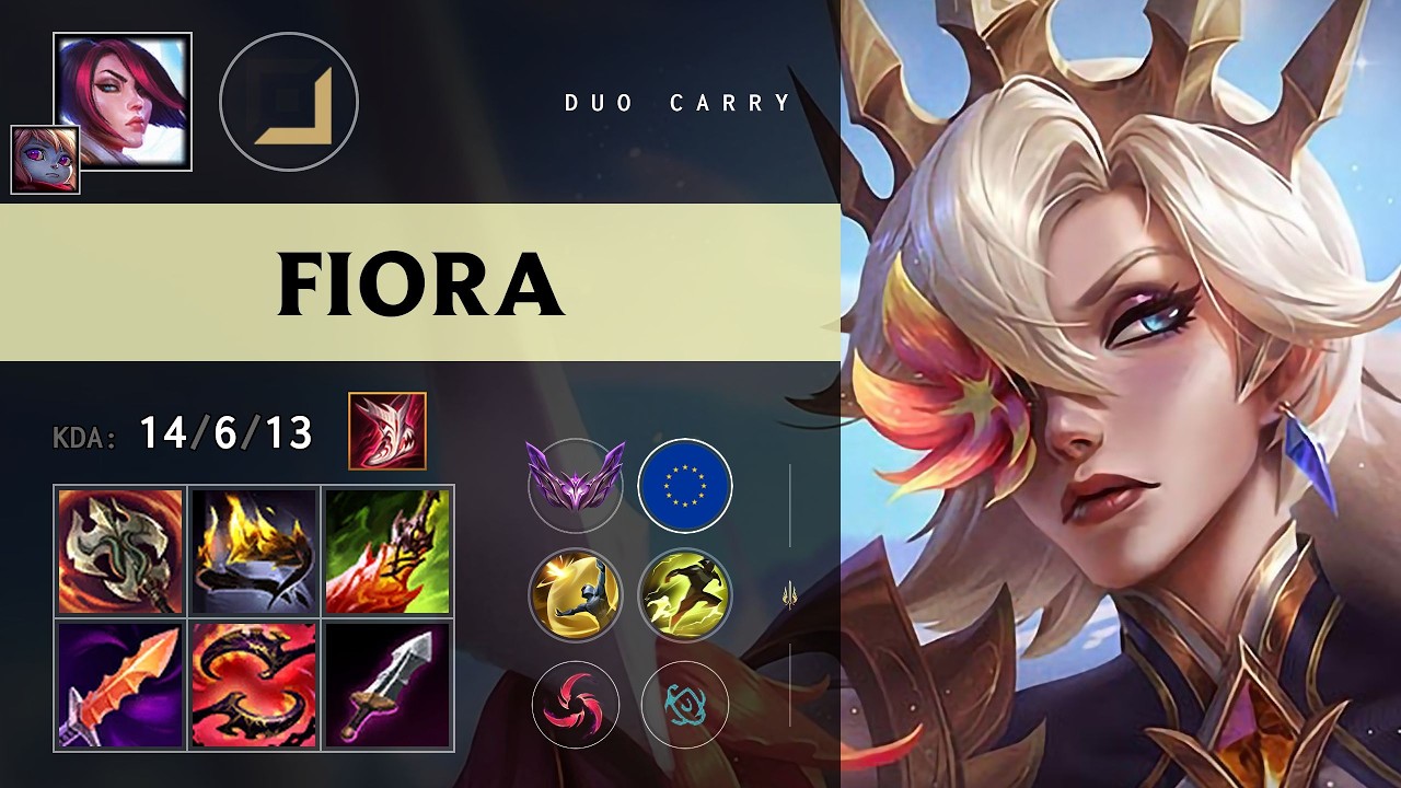 Fiora ADC vs Varus - EUNE Master Patch 26.14