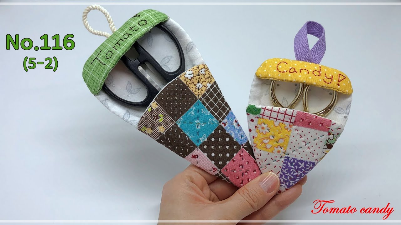 Quilt No.116 (5-2) Чехол для Ножниц, Проект Сумки для Шитья Часть 2, Кейс для Ножниц.