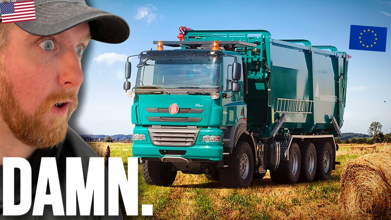 American Reacts to European Agro Trucks - Tatra, Scania, Mercedes-Benz