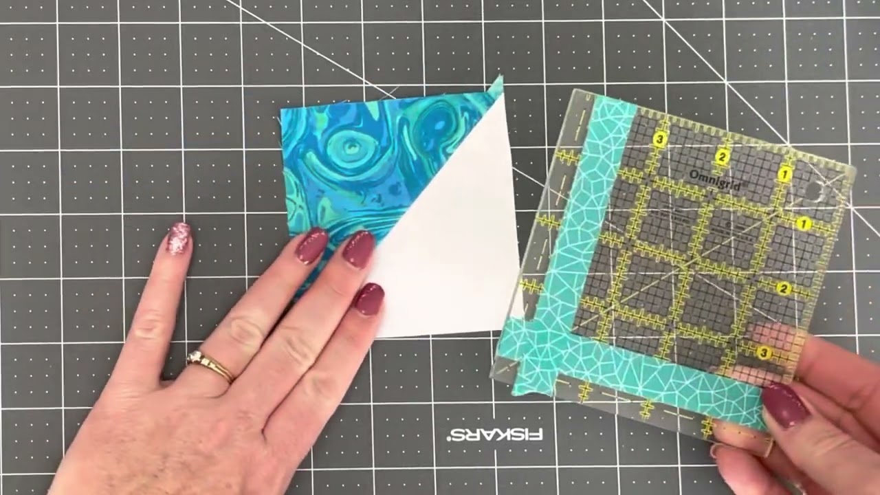 How to Trim Half-Square Triangles: Beginner Skill Builder Sampler Quilt - Month 1, Week 3