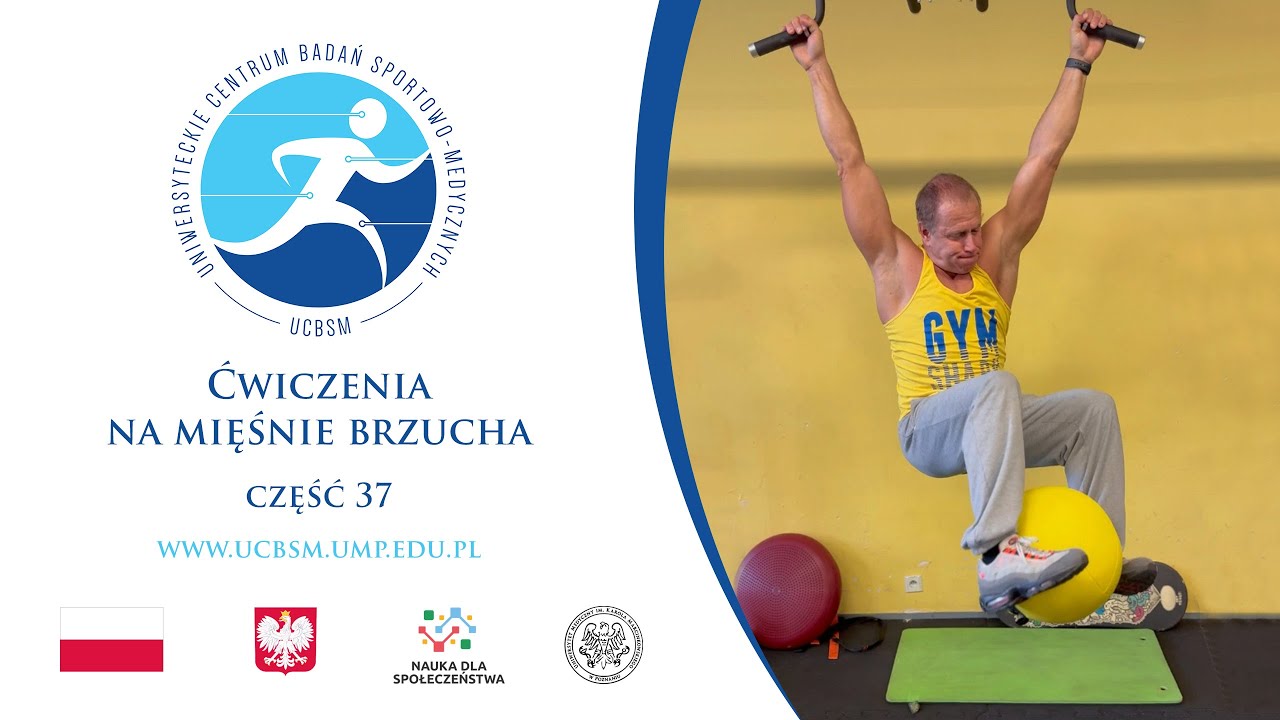 [Cz. 37] Ćwiczenia na mięśnie brzucha - Zginanie nóg bocznie podczas odpychania