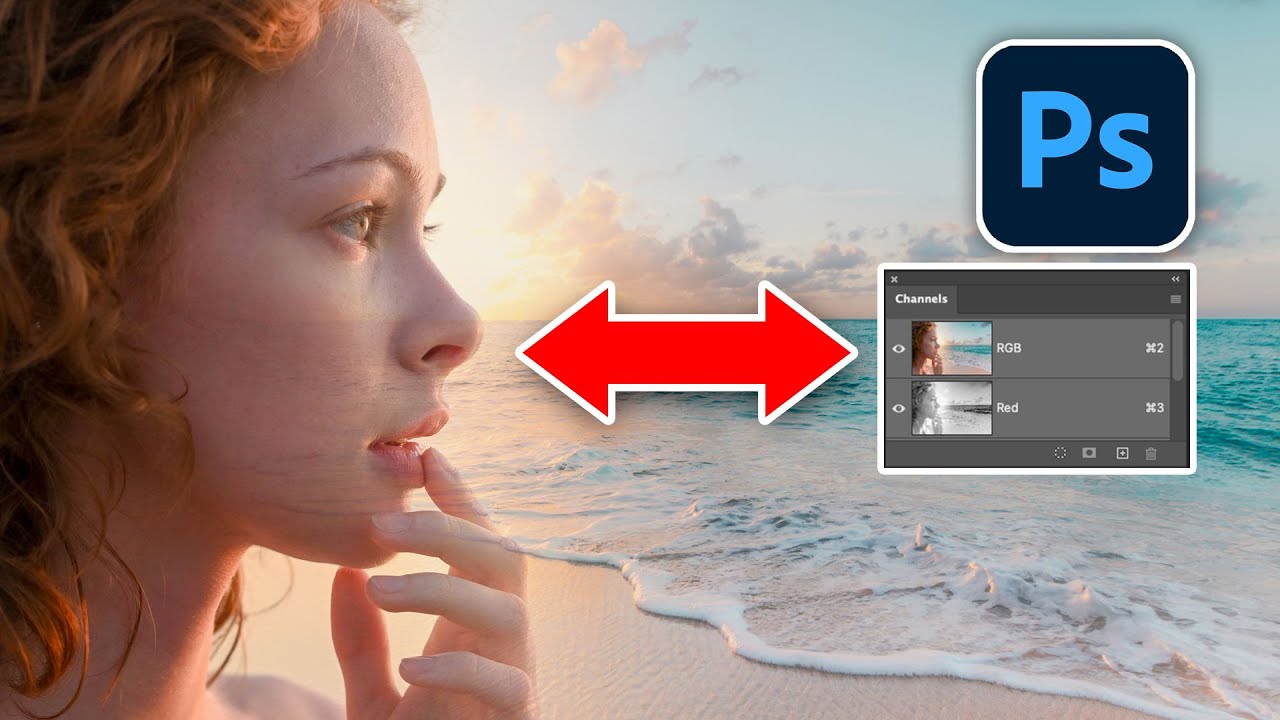Объединяйте и смешивайте изображения в Photoshop с помощью каналов
