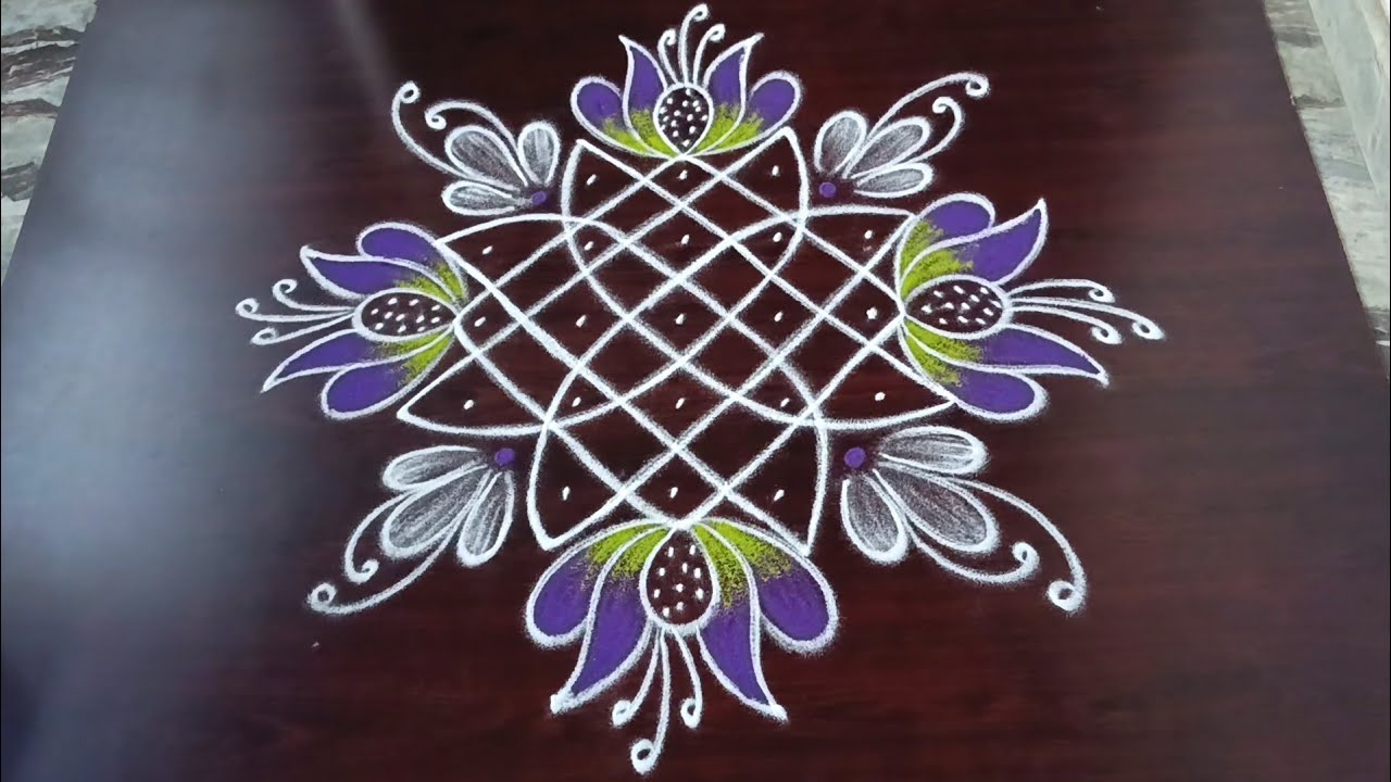 Chiththirai maadam kolam // Simple daily rangoli designs // Latha kolam