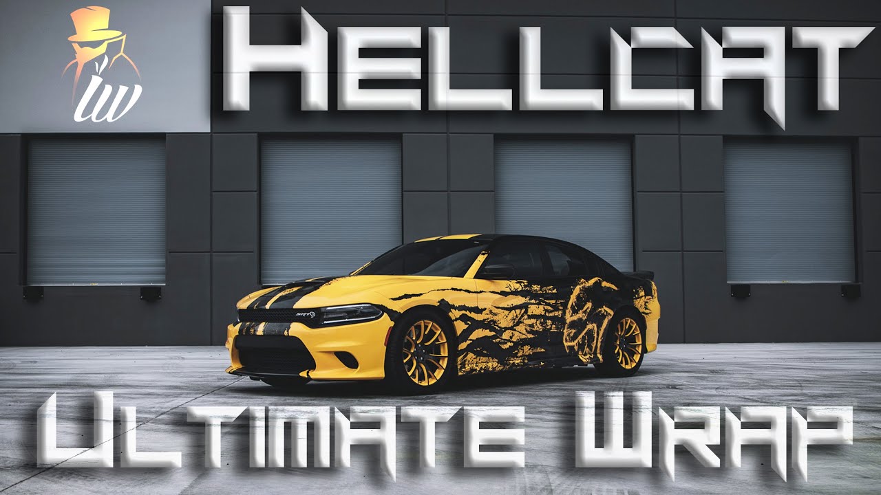 DIY wrap kit, Dodge Charger Hellcat