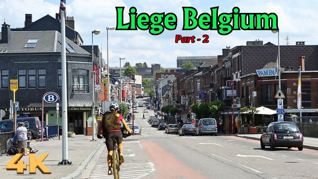 Liege Belgium | Virtual Cycling Ride in the Neighbourhood of Liege 4K | Part 2 of 3