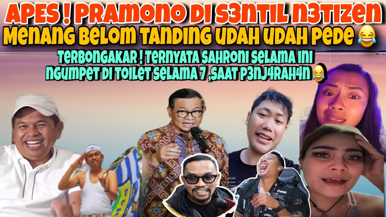 APES‼️SINDIR KDM GUB JAKATA RAME2 DI SENTIL N3T1ZEN-TERBONGKAR SAHRONI SELAMA INI NGUMPET DI WC WKWK