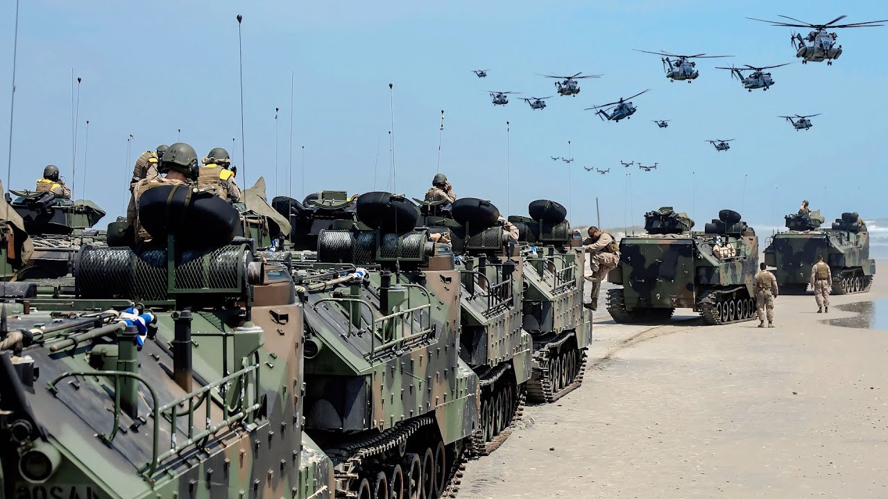 Thousand U.S. Marines and Amphibious Vehicles Arrive in Poland