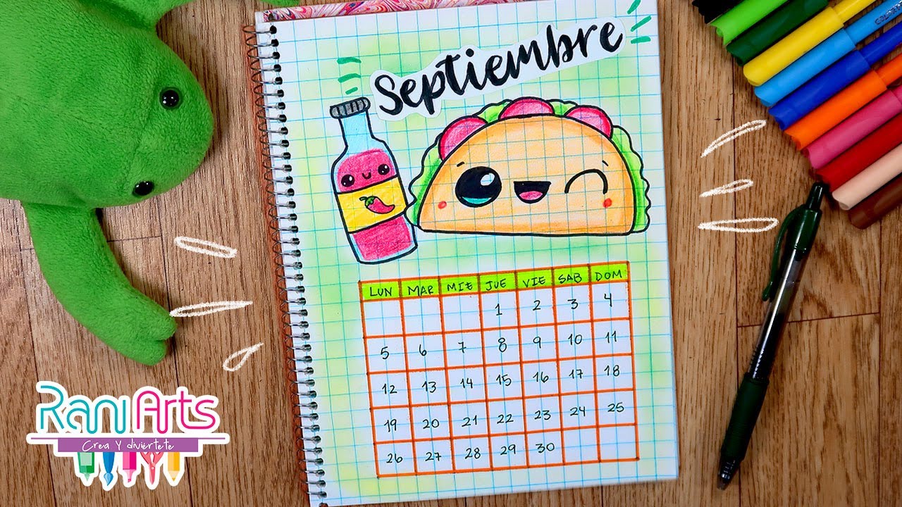 Calendario SEPTIEMBRE - DIY - Bullet Journal, Journal, Organización