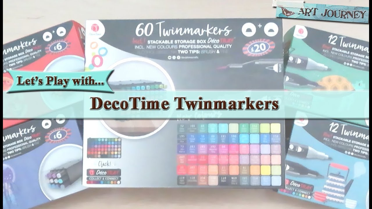 DecoTime Twinmarkers Brush & Fine Tip Alcohol Markers - Review & Compare