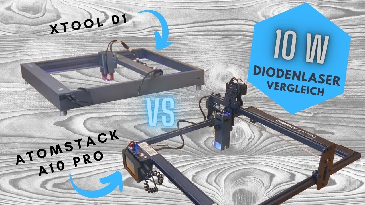 10W Laser Vergleich | Atomstack A10 pro vs. xTool D1 - klarer Gewinner