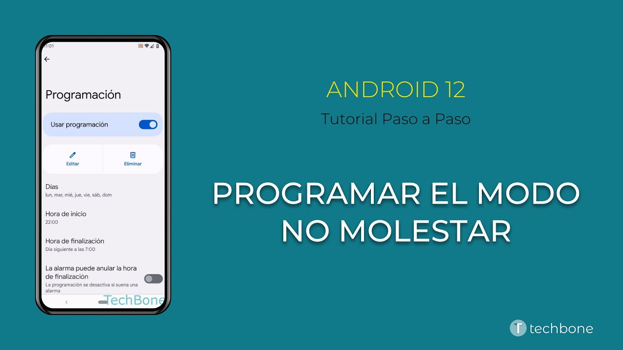 Programar el Modo No molestar [Android 12]