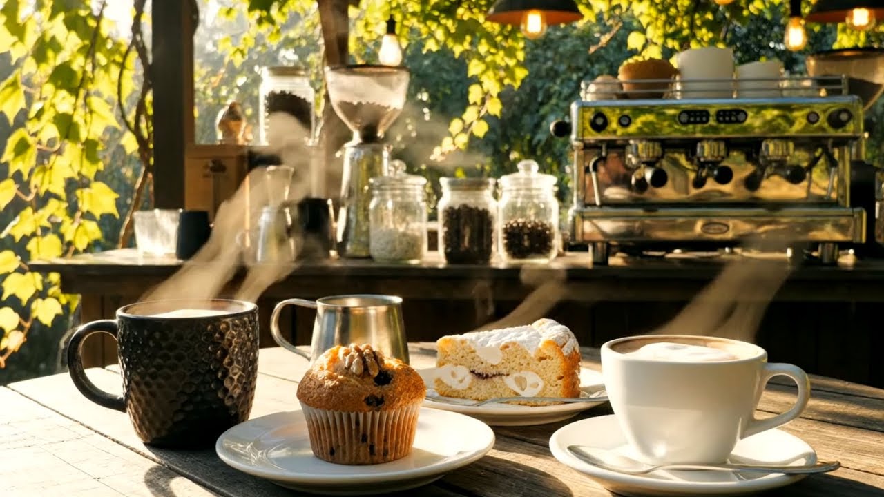 Positive Morning Jazz ☕ Smooth Cafe Jazz Music & Easy Bossa Nova for Relaxed Stress Relief