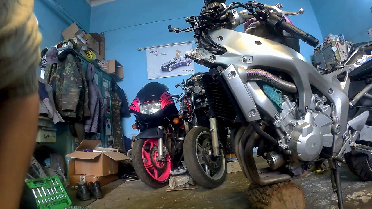 Замена подшипников рулевой колонки мотоцикла на примере Yamaha FZ6