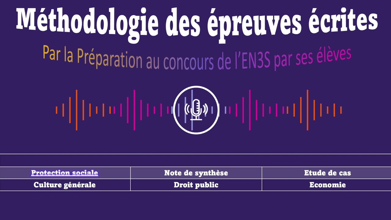 [Les Tuto Méthodo] Concours EN3S : Protection Sociale